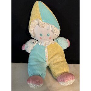 Fisher-Price Sweet Beginnings Clown Plush Doll 12" Terry Cloth